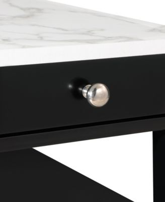 23.5" MDF AH 1 Drawer Chairside End Table