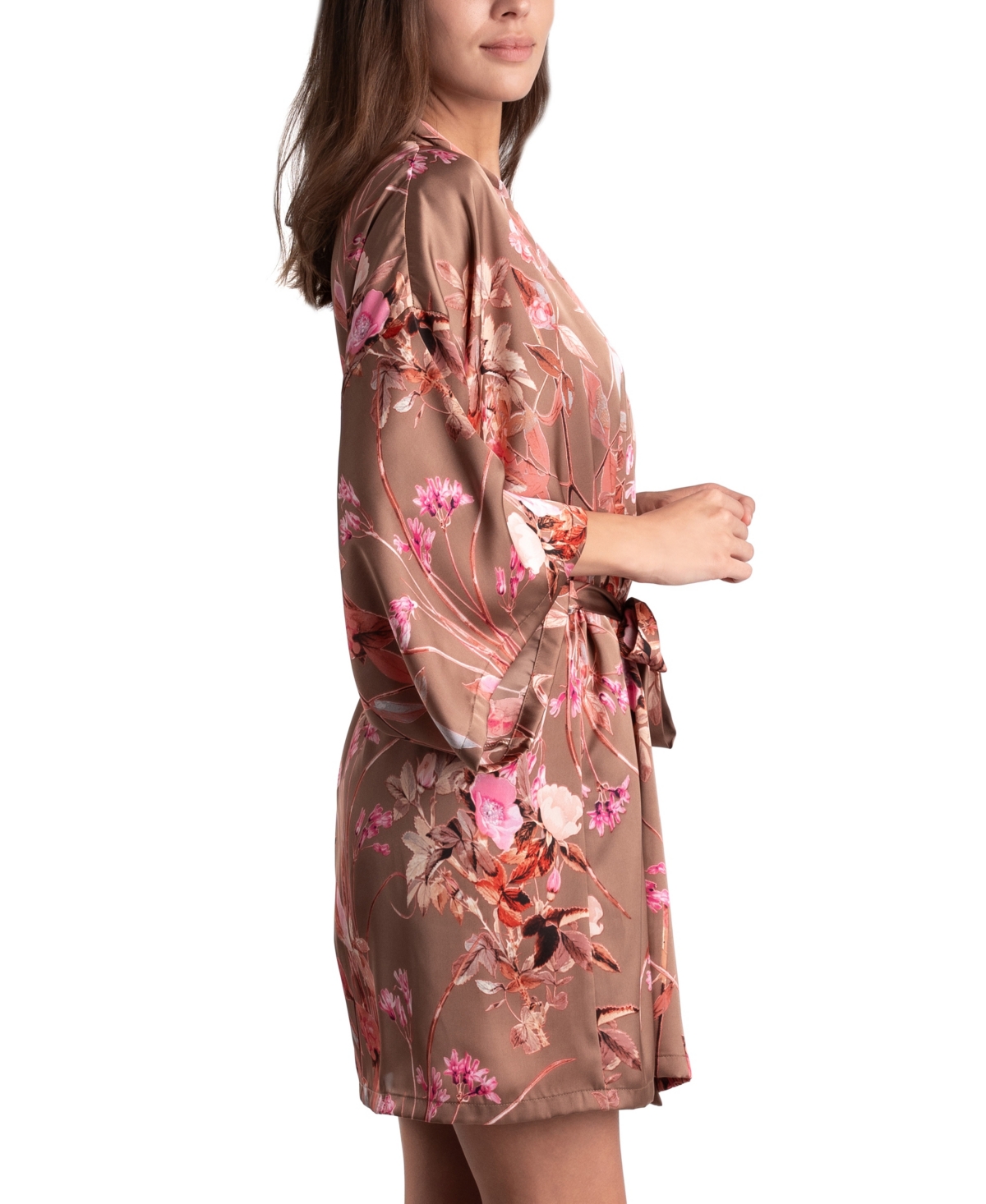 Midnight Bakery Women's Melodi Satin Floral Robe
