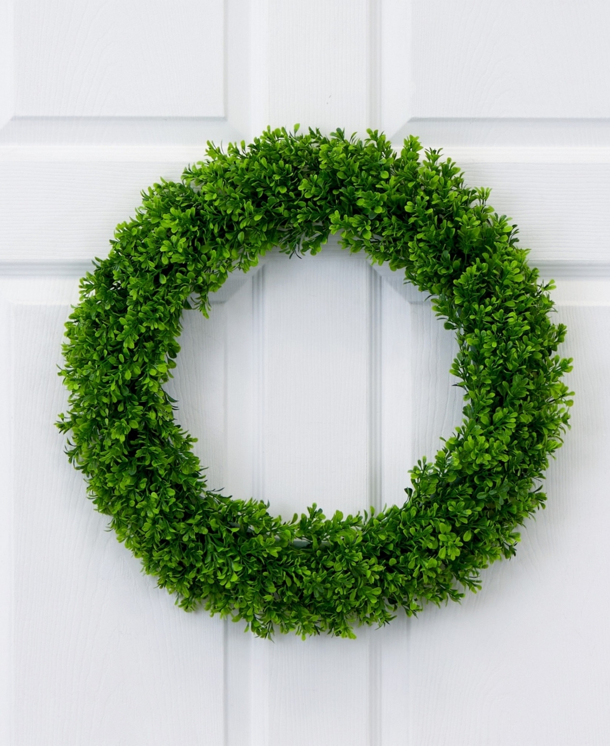 Nearly Natural 20" Artificial Boxwood Wreath In Green