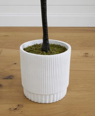 72" Artificial Cherry Blossom Tree with Decorative Planter