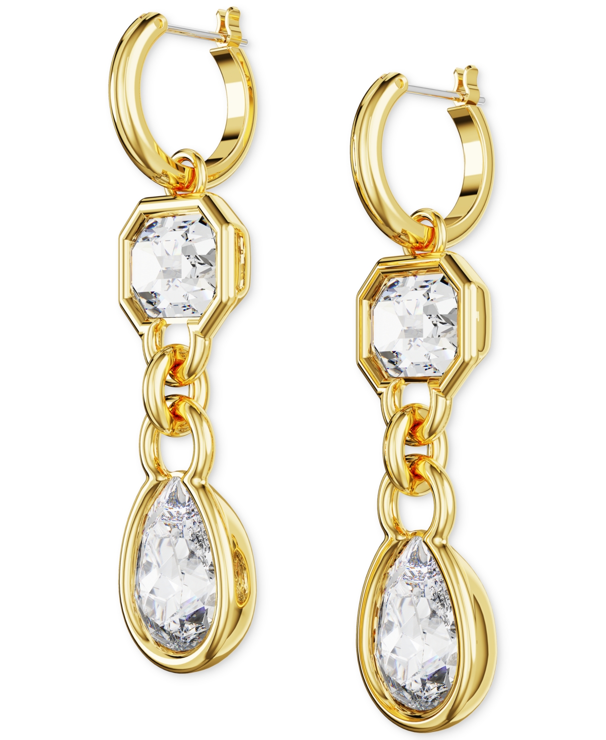 Swarovski Dextera Crystal Drop Earrings In Gold