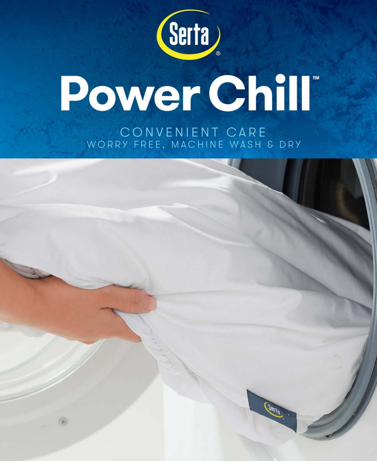 Serta Power Chill Ultra Mattress Protector Collection In White