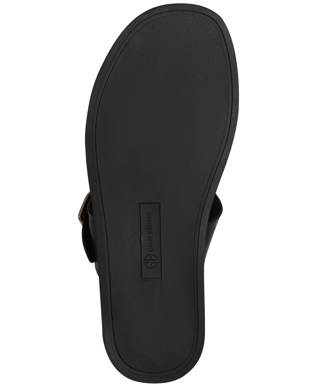 Shop Giani Bernini Women's Gianaa Memory Foam Double Band Slip On Flat Sandals, Created For Macy's In Black