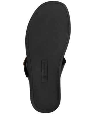 Women's Gianaa Memory Foam Double Band Slip On Flat Sandals, Created for Macy's