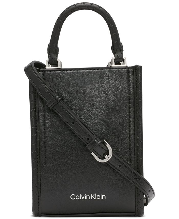 Calvin Klein Moon Embossed Signature Adjustable Phone Crossbody
