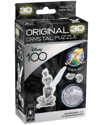 3D Crystal Puzzle - Disney 100 Platinum Edition - Tinker Bell, 43 Pieces