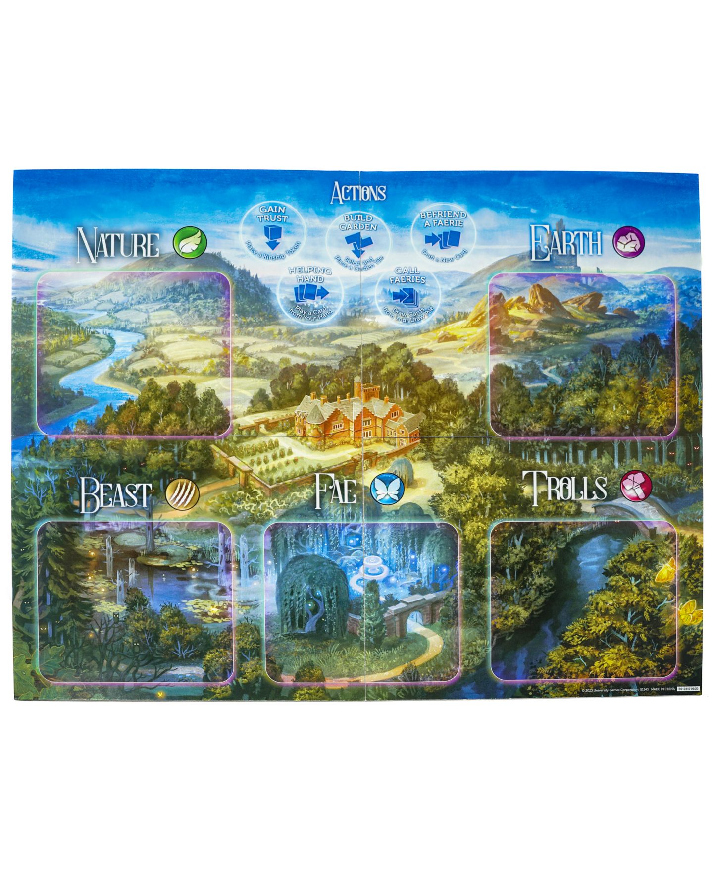 Детская настольная игра Forbidden Games Faeries and Magical Creatures Strategy Board Game, Ages 10+ — фото 4