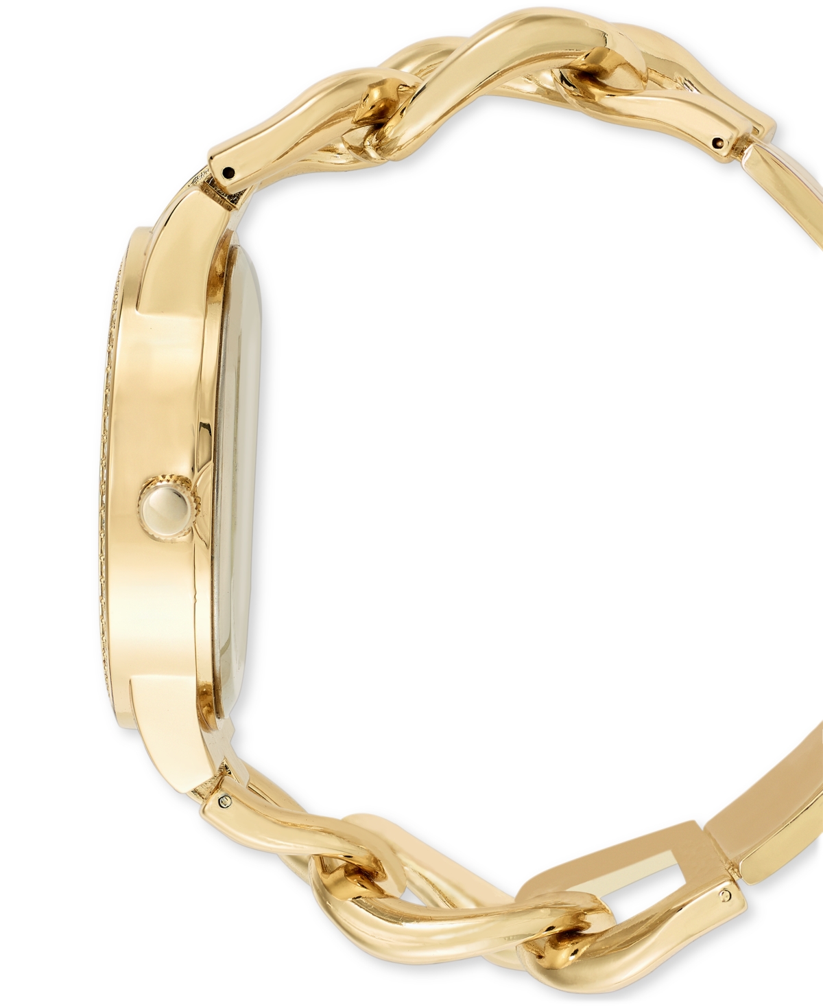 Shop Inc International Concepts Women's Gold-tone Chain Link Bracelet Watch 41mm, Created For Macy's