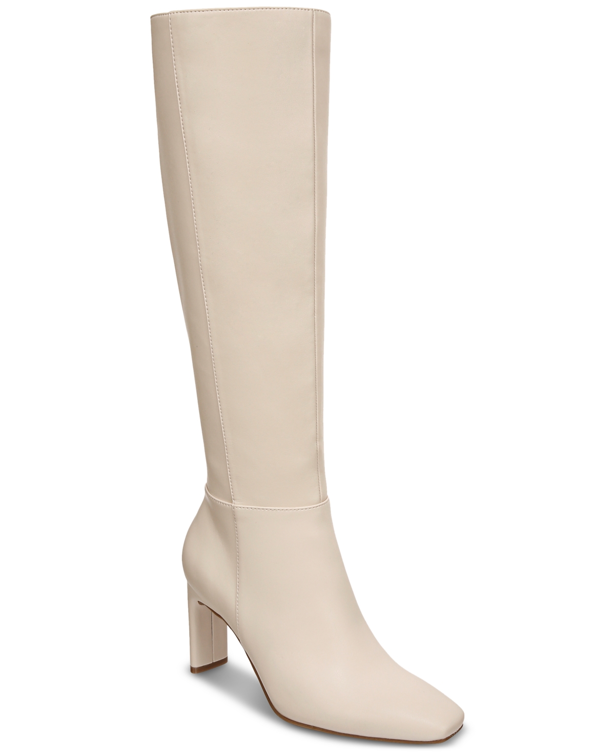 Shop Alfani Women's Tristanne Knee High Boots, Created For Macy's In Bone Smooth