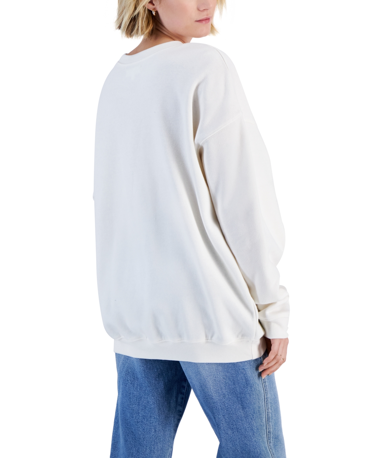 Shop Grayson Threads, The Label Juniors' Nurture Nature Butterfly Graphic Sweatshirt In Off White