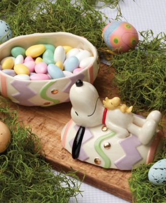 Peanuts Snoopy & Woodstock Covered Candy Dish