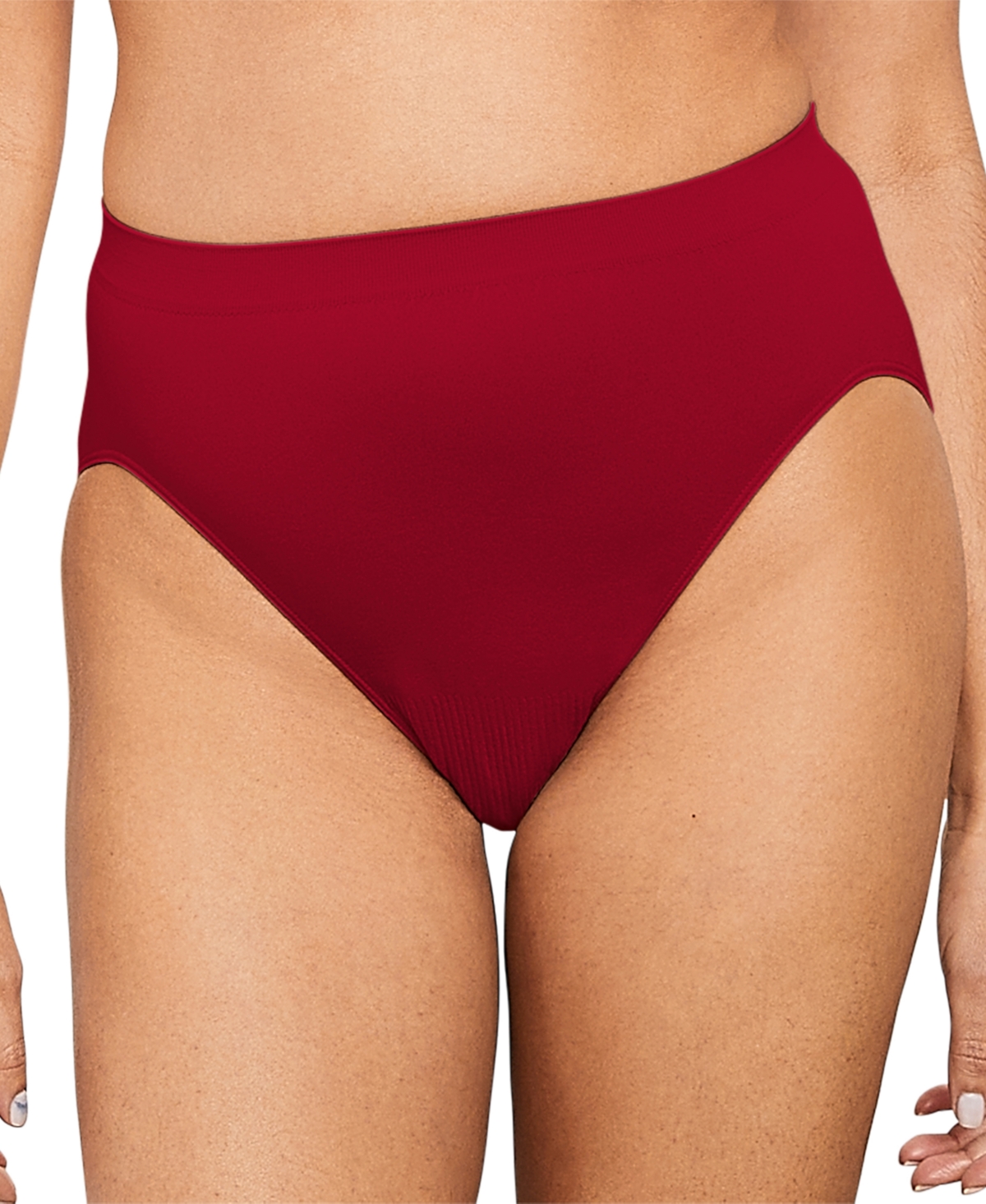 Comfort Revolution Microfiber Hi Cut Brief Underwear 303j In Smart Red