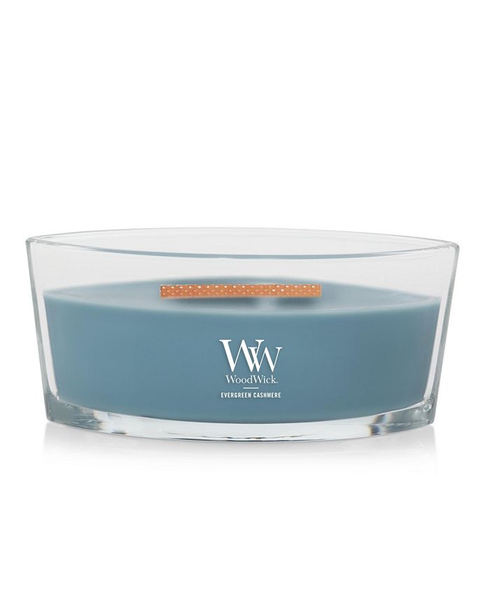 WoodWick Candle Evergreen Cashmere Ellipse Scented Candle, 16 Oz Macy's