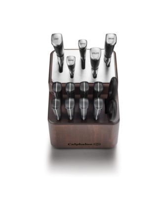 Calphalon Premier Stainless Steel 15-Piece SharpIN Knife Set with Sharpening Block