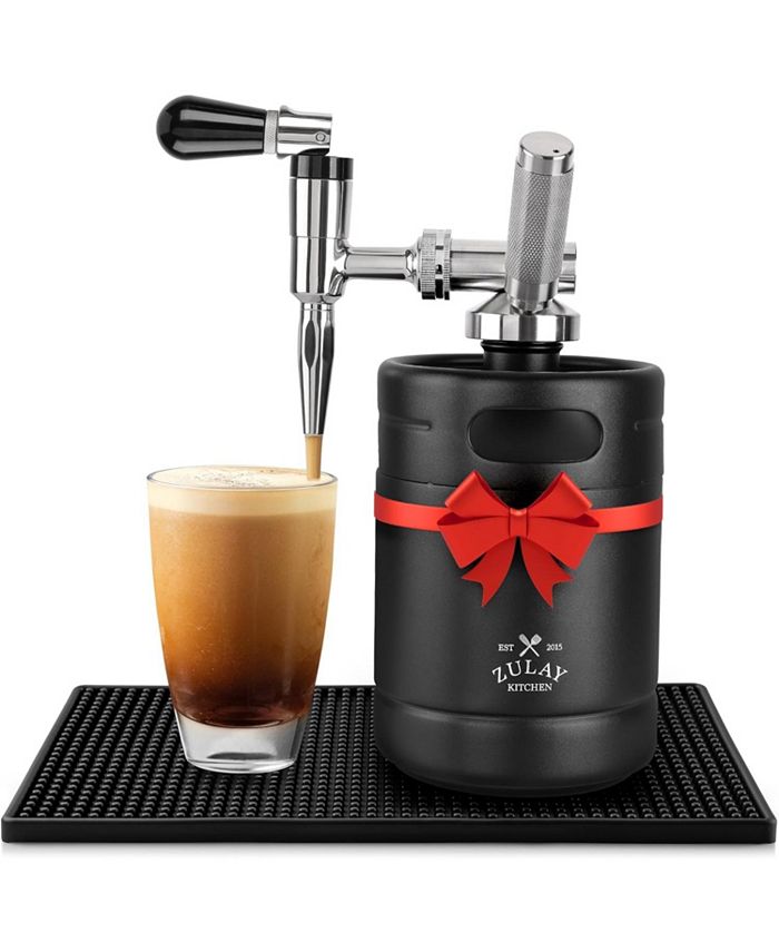Zulay Kitchen Nitro Cold Brew Coffee Maker with Pressure Relieving
