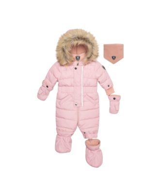 Pink Baby outlet Girl Snowsuit Set