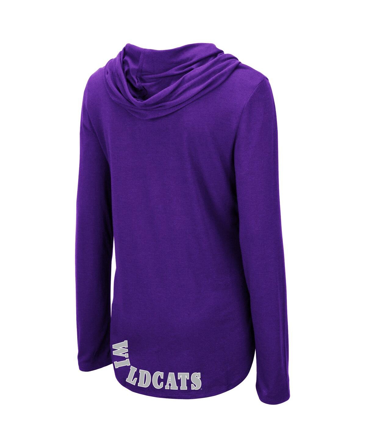 Women's ColosseumKansas State Wildcats My Lover Lightweight Hooded Long Sleeve T-shirt - Purple