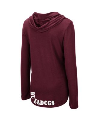 Women's Maroon Mississippi State Bulldogs My Lover Lightweight Hooded Long Sleeve T-shirt