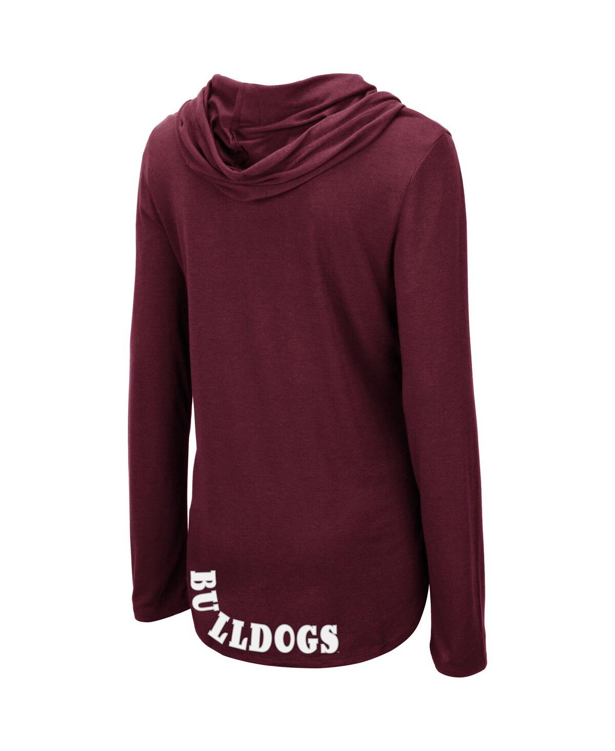 Shop Colosseum Women's  Maroon Mississippi State Bulldogs My Lover Lightweight Hooded Long Sleeve T-shirt