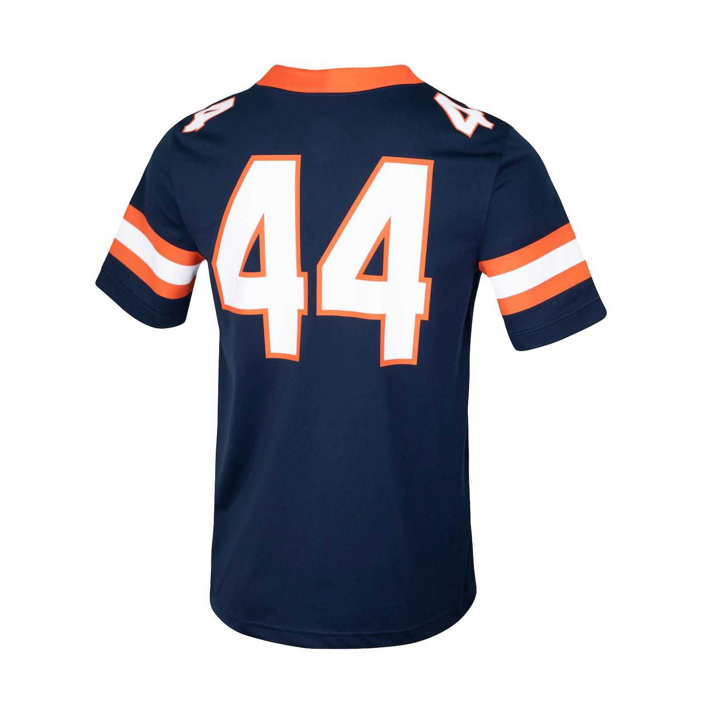 Мужской топ Nike #44 Navy Syracuse Orange Football Jersey — фото 3