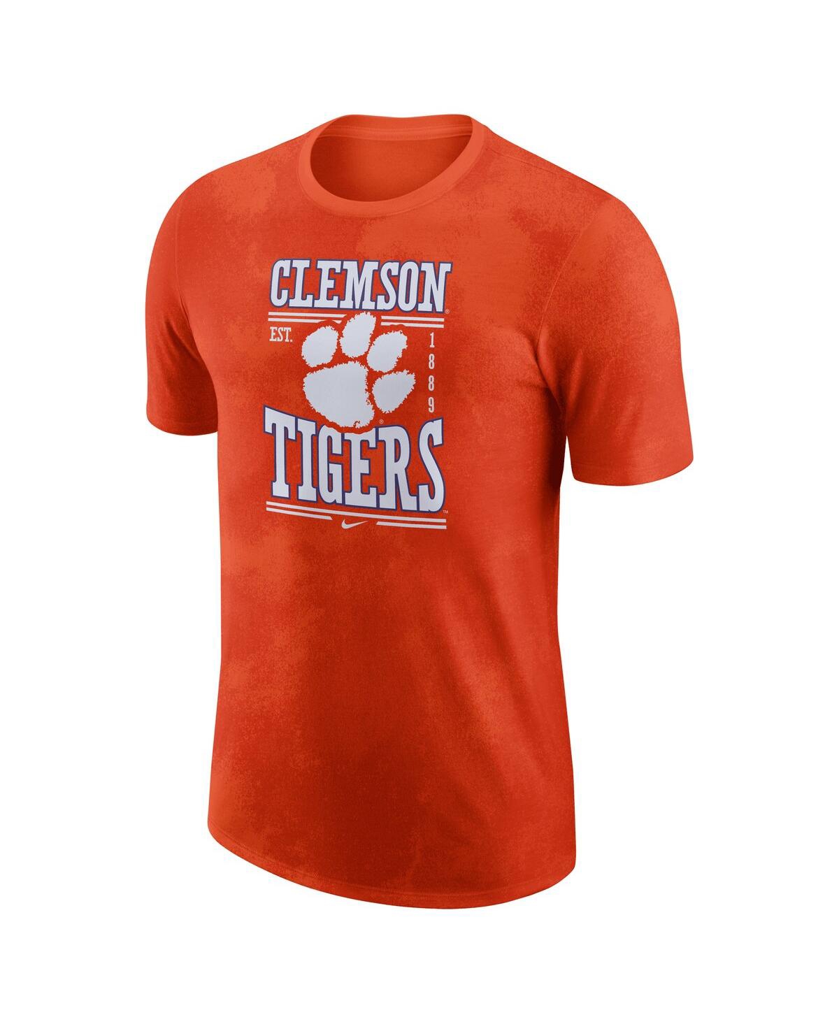 Men's NikeClemson Tigers Team Stack T-shirt - Orange