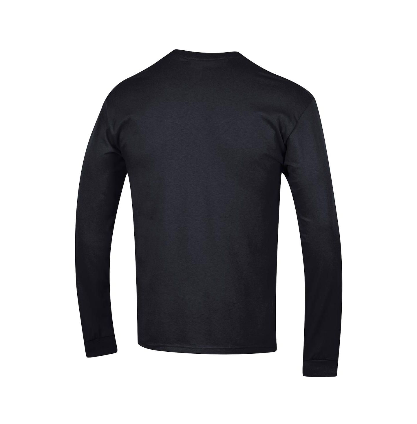 Мужская футболка Champion Black Washington Huskies High Motor Long Sleeve — фото 2