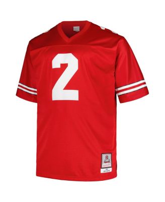 Men's Cris Carter Scarlet Ohio State Buckeyes Big and Tall Legacy Jersey