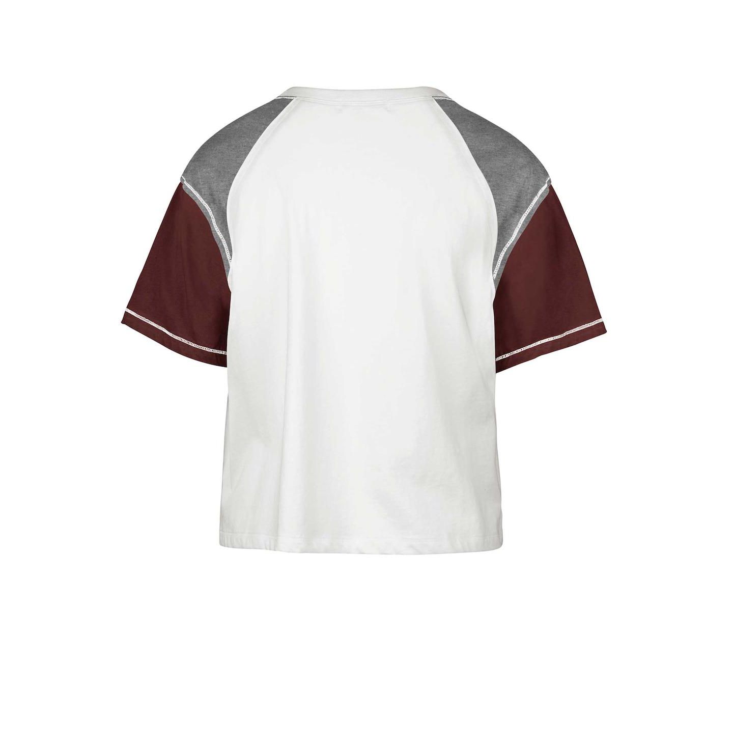 Женская футболка '47 Brand White Distressed Alabama Crimson Tide Serenity Gia Cropped — фото 2