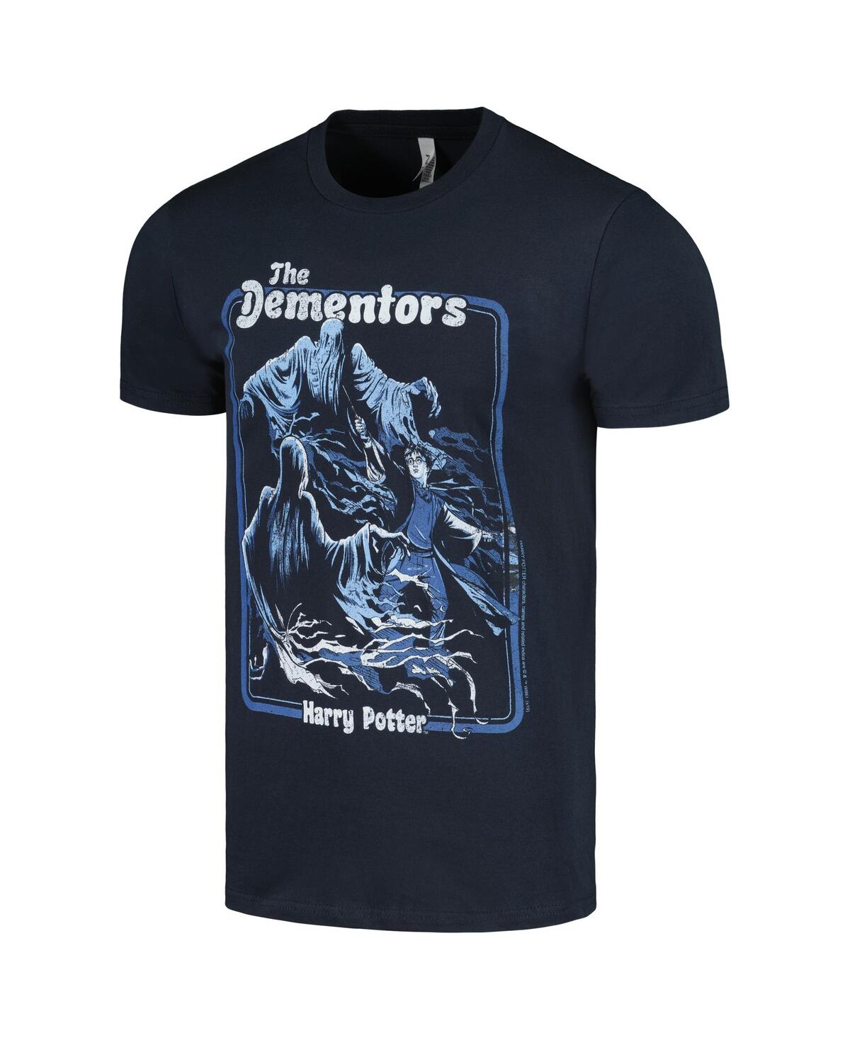 Shop Mad Engine Men's And Women's  Navy Harry Potter Dementors T-shirt