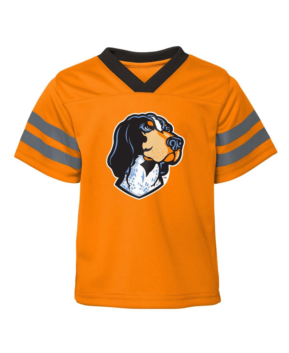 Outerstuff Toddler Boys And Girls Tennessee Orange Tennessee Volunteers Two-piece Red Zone Jersey And Pants Set In Tennessee Orange