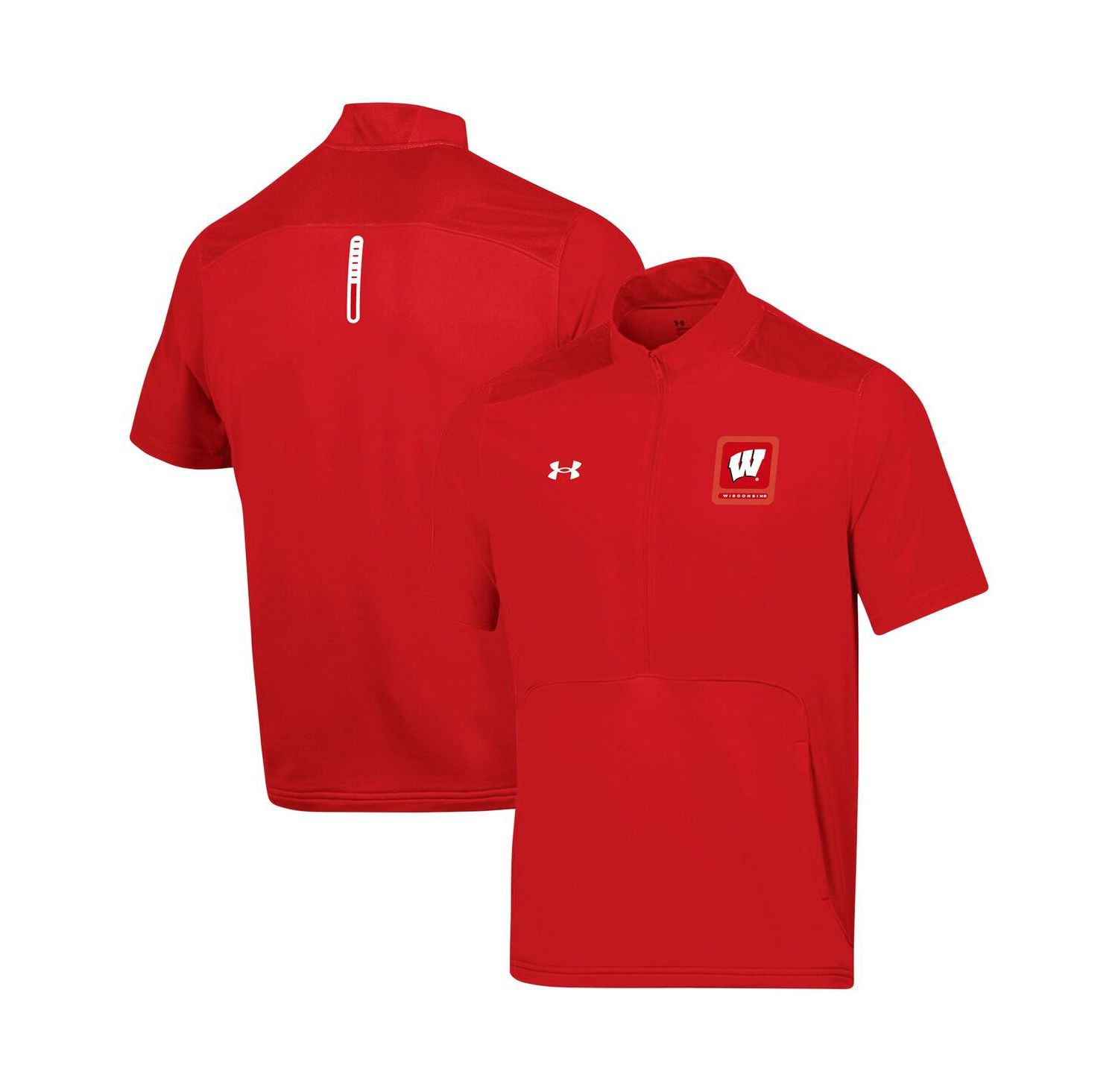 Men's Red Wisconsin Badgers Motivate Half-Zip Jacket