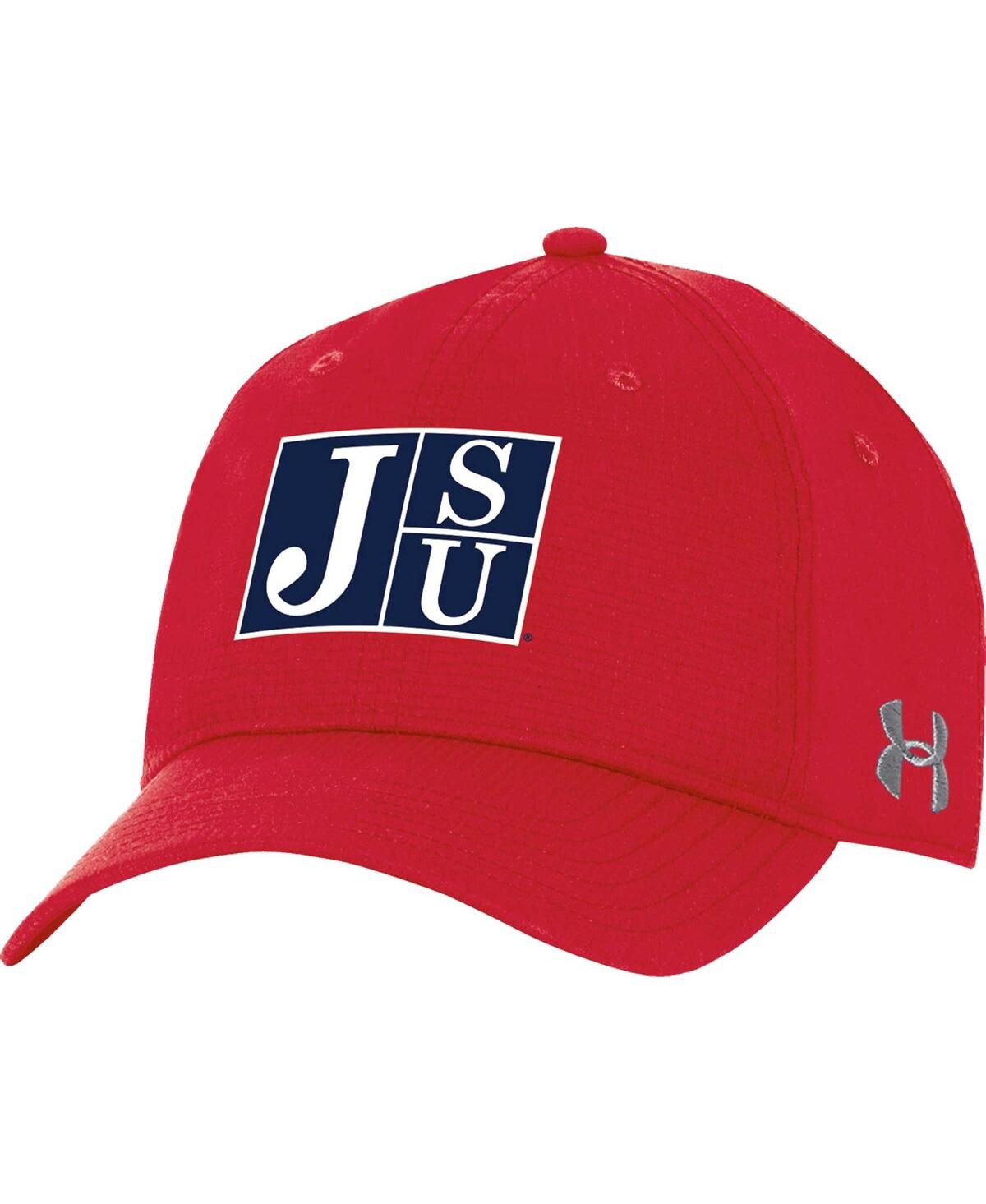 Under Armour Men's  Red Jackson State Tigers Coolswitch Airvent Adjustable Hat