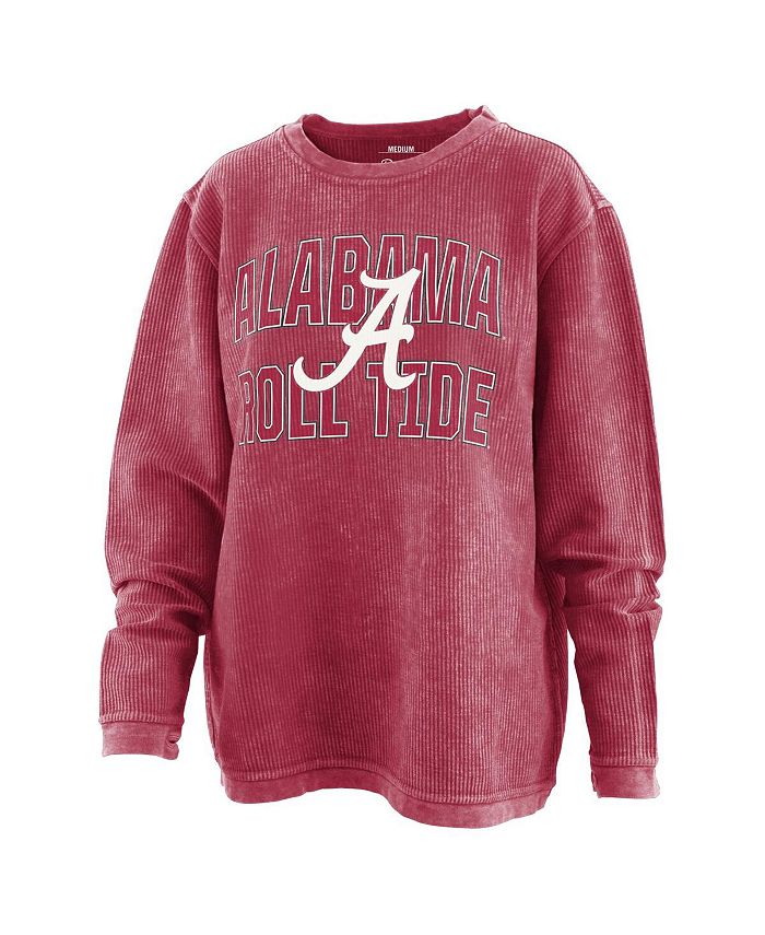 Pressbox Women's Crimson Distressed Alabama Crimson Tide Maxima Oversized  Pullover Sweatshirt - Macy's