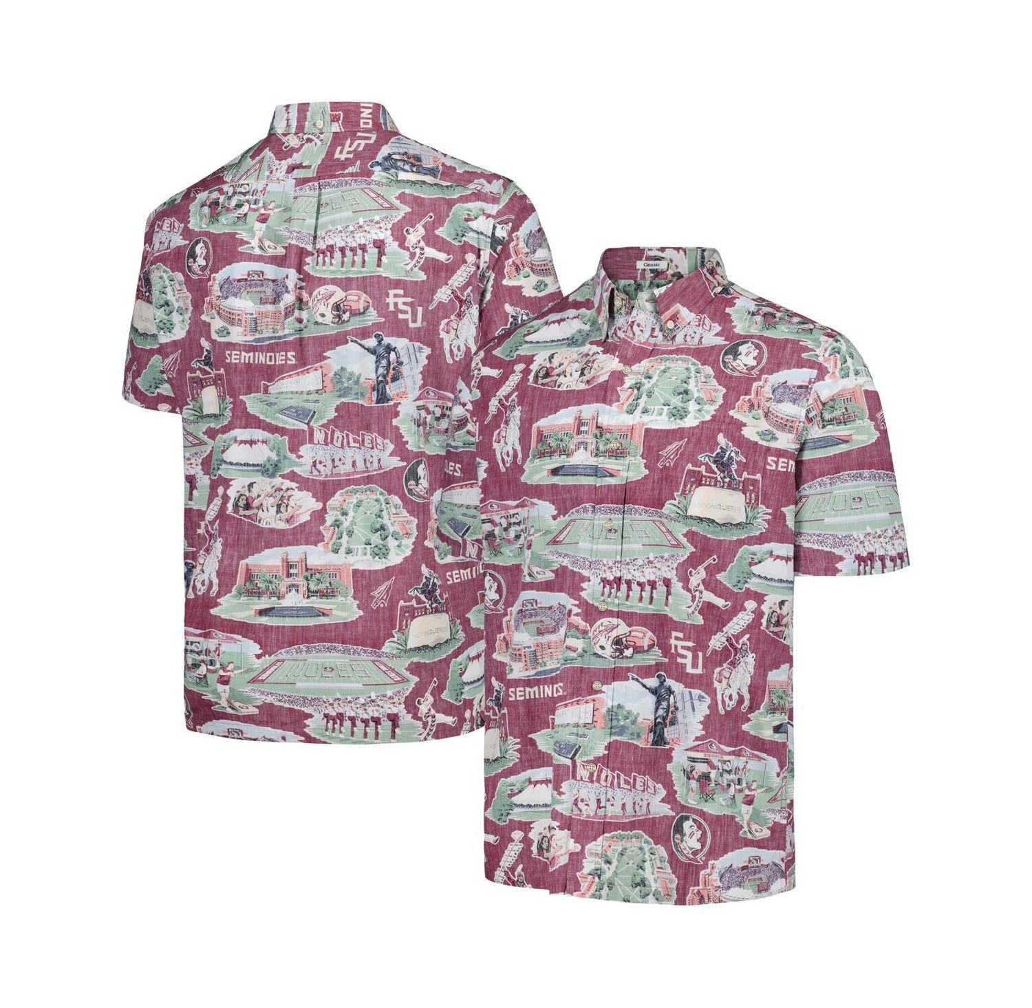 Men's Garnet Florida State Seminoles Scenic Button-Down Shirt