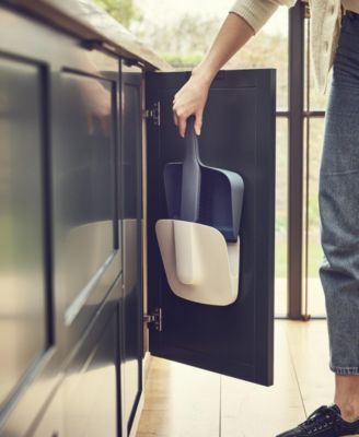 Cleanstore Wall-Mounted Dustpan Brush with Dust-Shield Storage