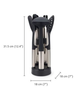 Elevate Fusion 5-Piece Silicone Utensil Set with Storage Stand