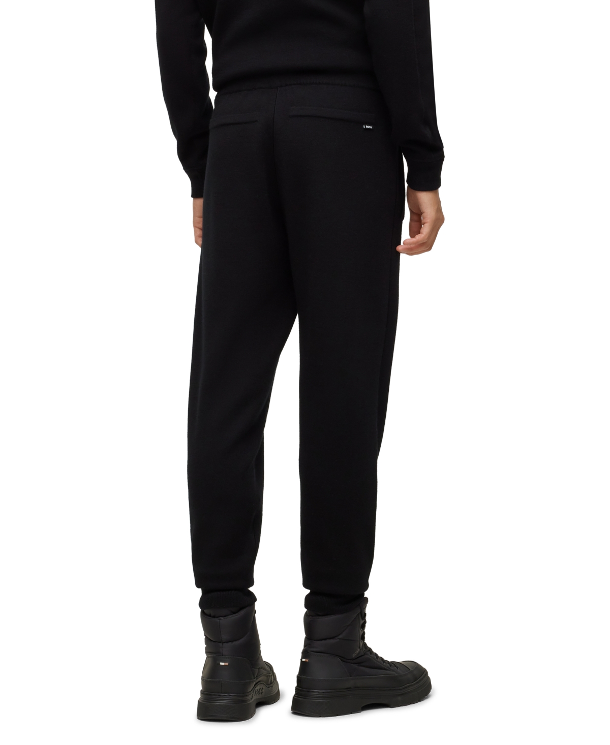 Shop Hugo Boss Boss By  Men's Regular-fit Tracksuit Bottoms Pants In Black