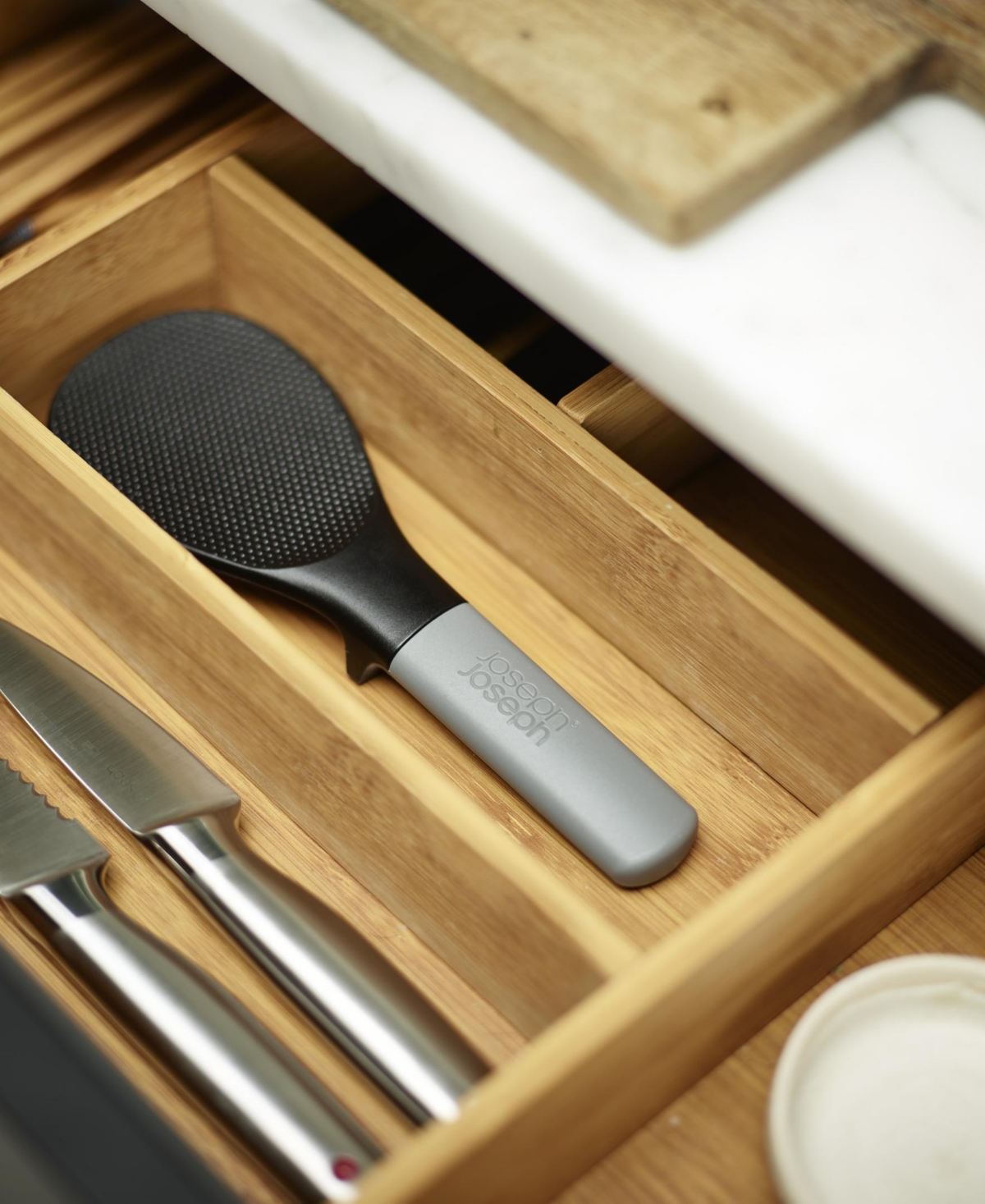 Shop Joseph Joseph Elevate Fusion Rice Spoon With Integrated Tool Rest In Gray