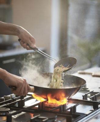 Nest Fusion Compact 3-Piece Wok Silicone Turner, Silicone Spoon and Wire Skimmer Set