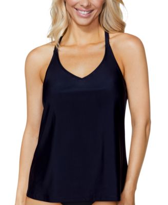 Island Escape - Women's Solid Racerback Underwire Tankini Swim Top