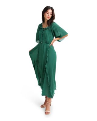 Women's Amour Ruffled Midi Dress