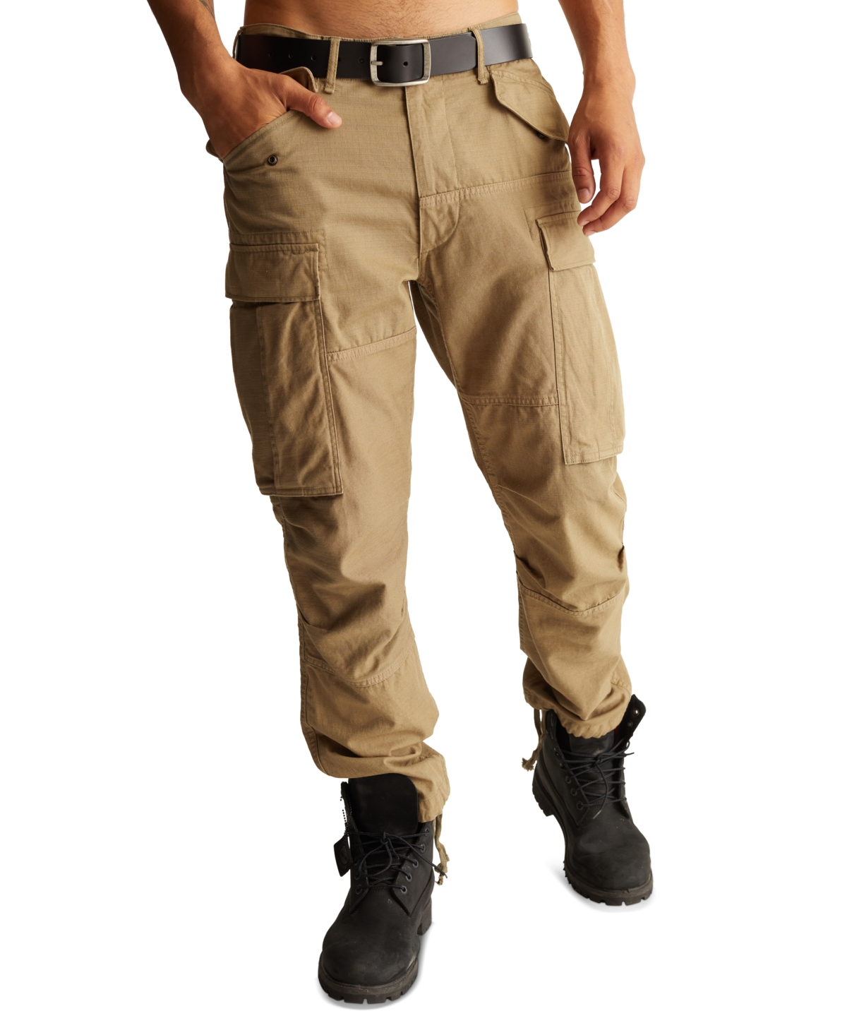 Men's Essential Six-Pocket Cargo Pants - Dusky Green