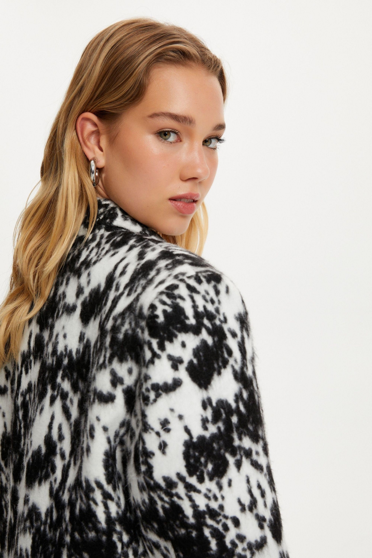 Women's Printed Double Breasted Jacket