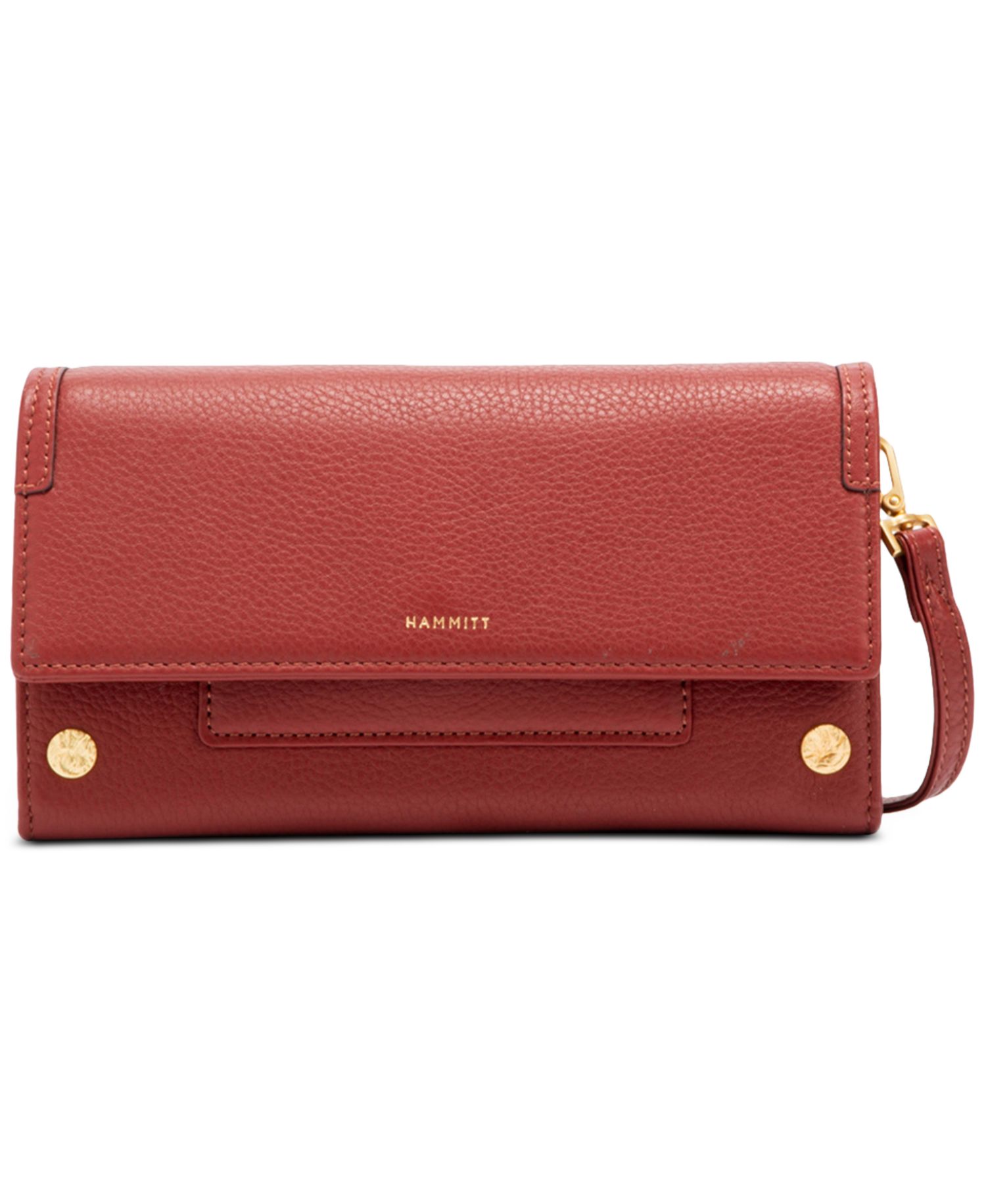 AJ Mini Leather Crossbody Clutch