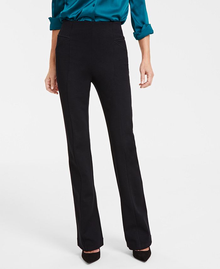 Vince Camuto Straight-Leg Ponte Ankle Pants - Macy's