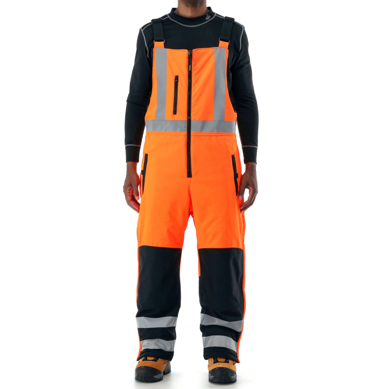 Men's Hi Vis Insulated Softshell High-Bib Overalls, -20&deg;F (-29&deg;C)