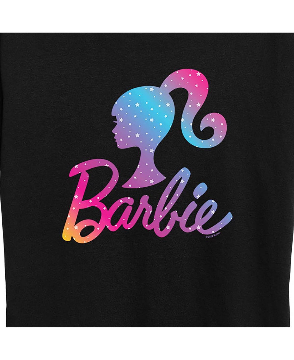 Shop Air Waves Trendy Plus Size Barbie Holiday Graphic T-shirt In Black