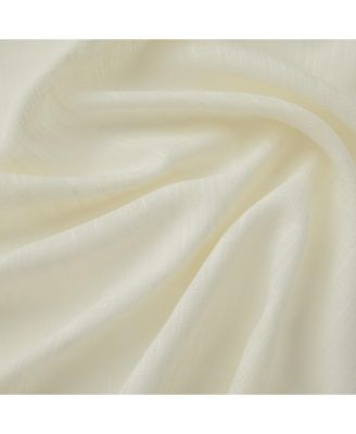 Abbey Faux Linen Textured Semi Sheer Privacy Light Filtering Transparent Grommet Short Thick Cafe Curtain Tiers for Small Windows, Kitchen & Bathroom, Set of 2