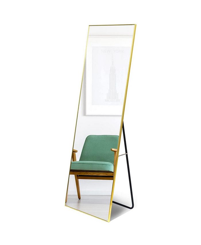 Simplie Fun Full Length Mirror, Floor Mirror With Stand, Dressing