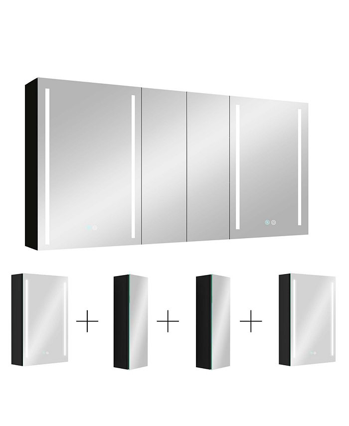 Simplie Fun 60x30 Inch LED Bathroom Medicine Surface Mount